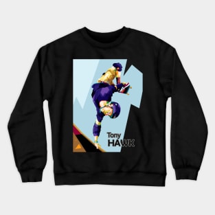 The Skater In Wpap Art Crewneck Sweatshirt